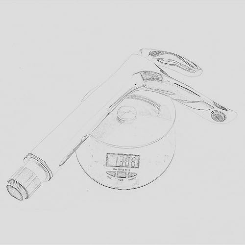 Miniatura 10 de Leekayer Grifo de lavabo de baño de una sola manija con un agujero para montaje en cubierta de lavabo con acabado de níquel cepillado