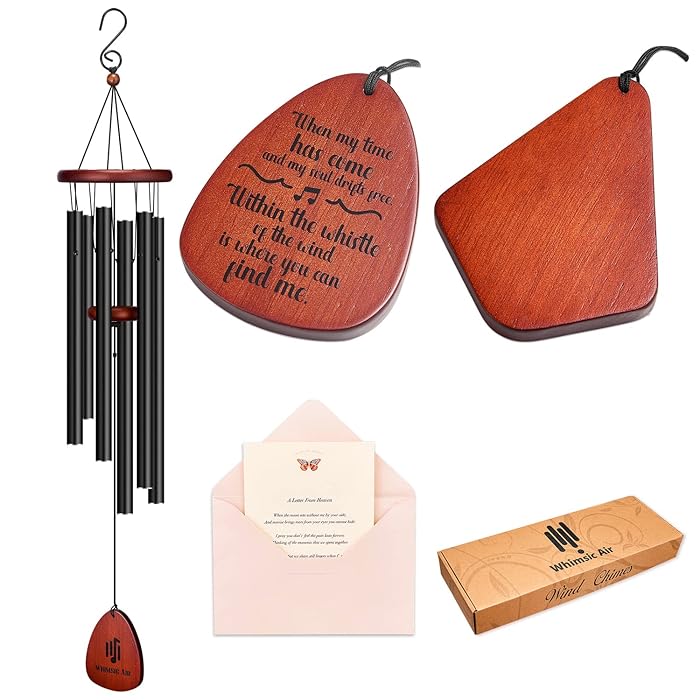 Buy Sympathy Wind Chimes, Whimsic Air 32inch Memorial Wind Chimes for