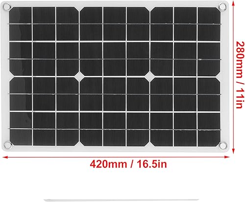 Miniatura 6 de Panel solar plegable de 50 W, batería monocristalina, cargador USB doble, cargador solar de goteo solar, diseño impermeable, cargador de batería