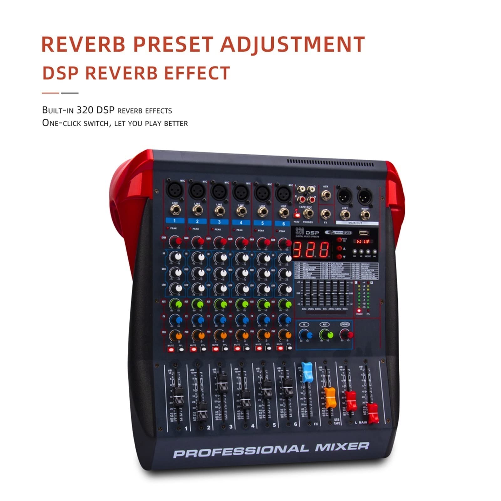 Mixer DJ, Mixer a 8 canali Registrazione su computer Live Home KTV Band Stage Performance USB Riproduzione MP3 Dj Sound