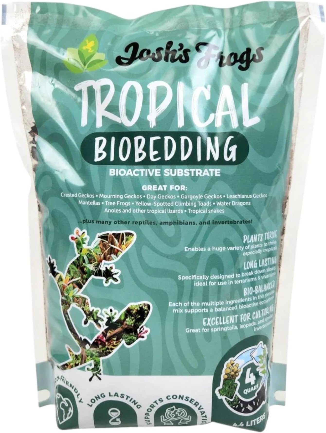 Josh's Frogs BioBedding Tropical Bioactive Substrate (4 Quarts)