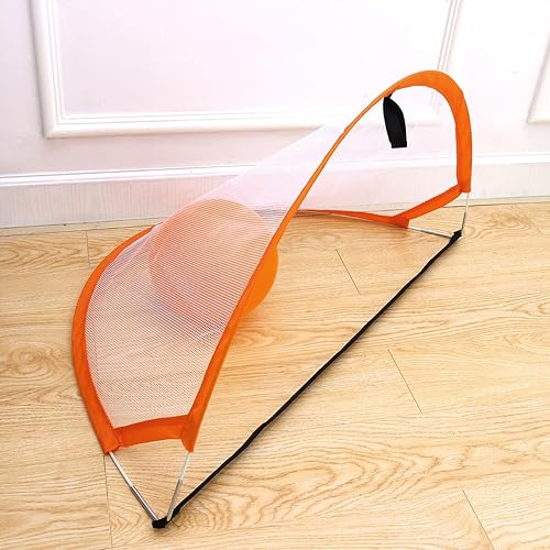 Miniatura 4 de FAVOMOTO Mini red de portería de fútbol portátil para entrenamiento al aire libre, puerta de fútbol, juego deportivo naranja para práctica de
