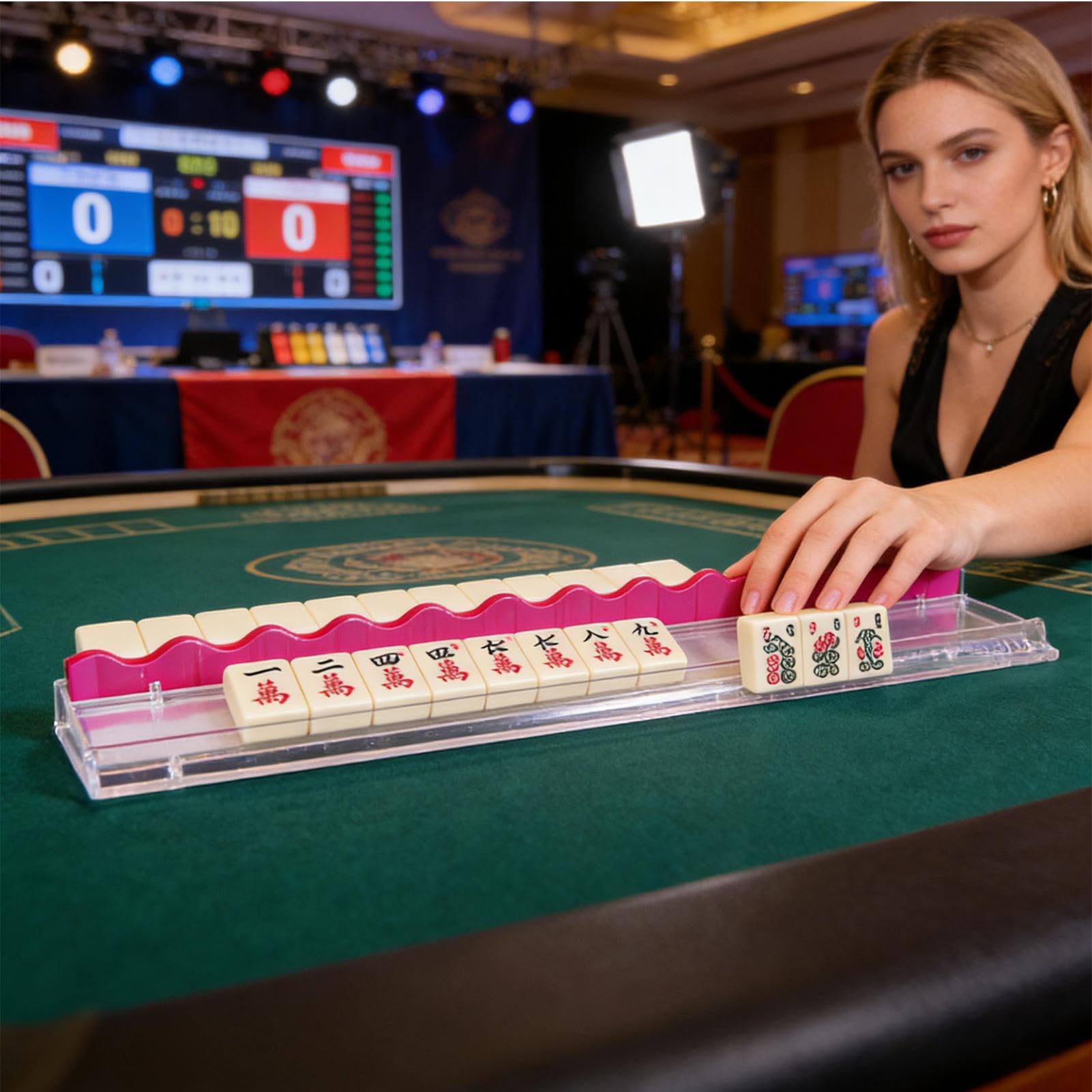 Spingitori per il del Mahjong per Stanza dei Giochi in Acrilico Trasparente