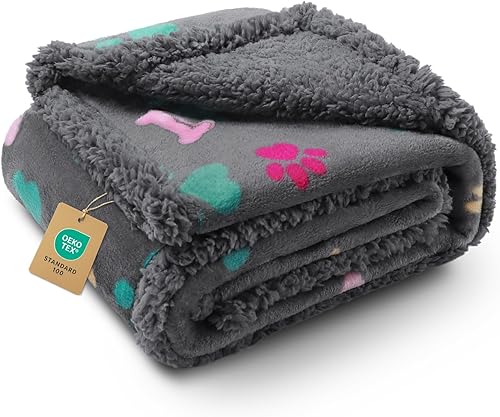 Miniatura 14 de Luciphia Mantas Impermeables para Mascotas para Cubierta de Sofá Cama a Prueba de Líquidos y Orina Lavable Suave Esponjosa Manta Grande para Perros