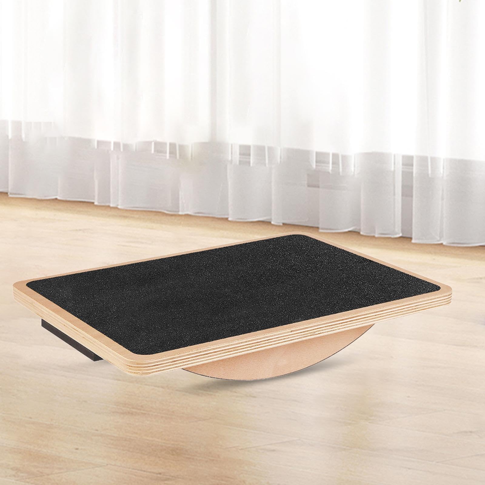 Tavola oscillante in legno per l'allenamento della stabilità della forza del core, che aiuta a migliorare l'equilibrio generale e la coordinazione per le routine di