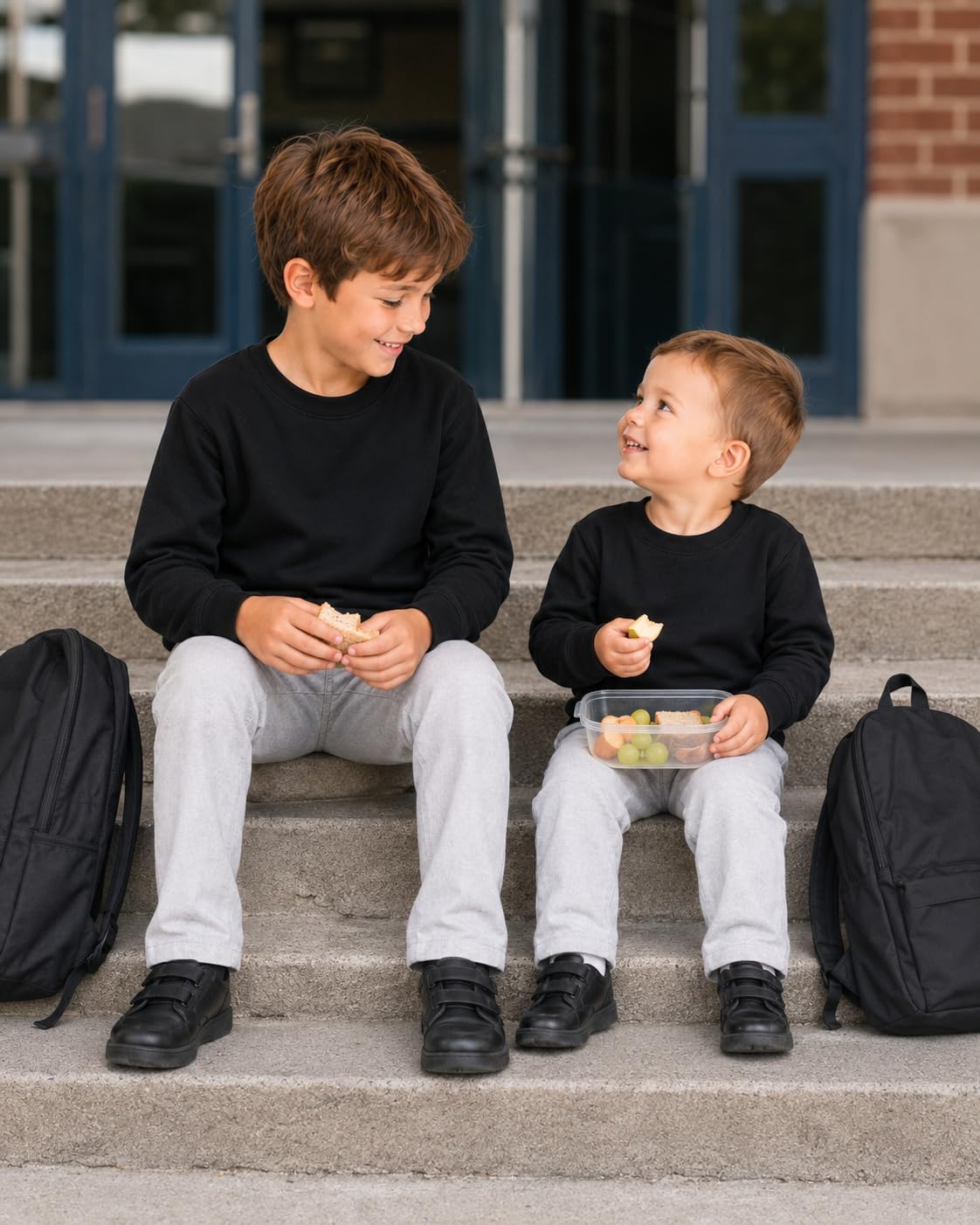 ClassExceed Boys’ School Sweatshirt | Cotton-Blend Fleece Pullover for Uniform & Casual Wear | School Crewneck Sweatshirt