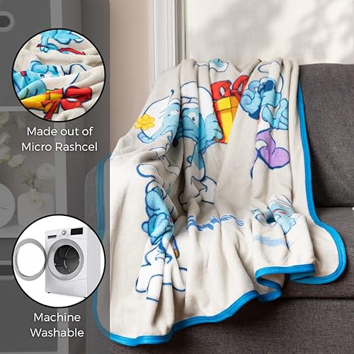Miniatura 5 de Franco Collectibles - Manta de microraschel súper suave 46 x 60 pulgadas ropa de cama de Pitufos
