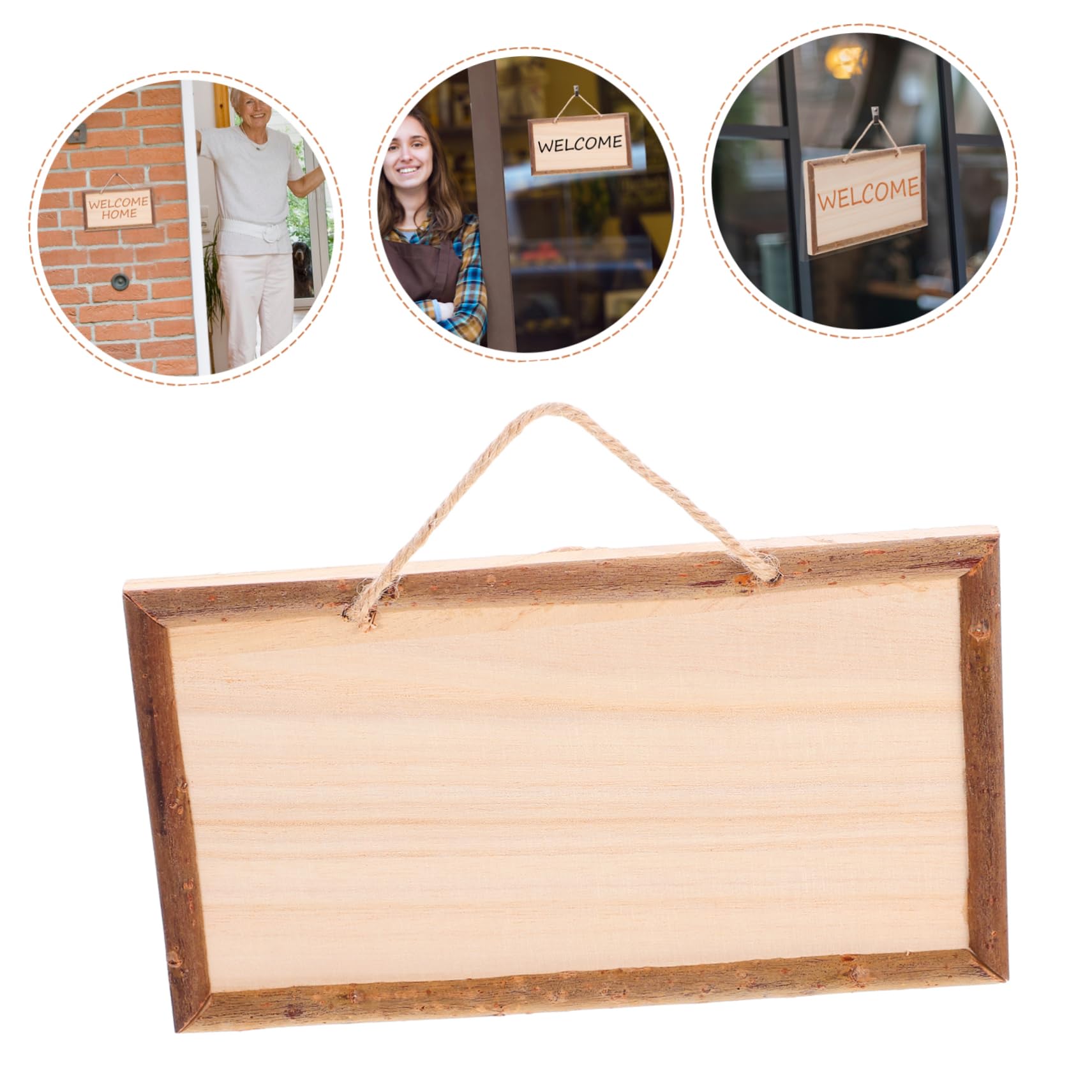 Amazon | Mipcase 未完成 DIY 木製看板 吊り下げ式 木製プレート 丈夫