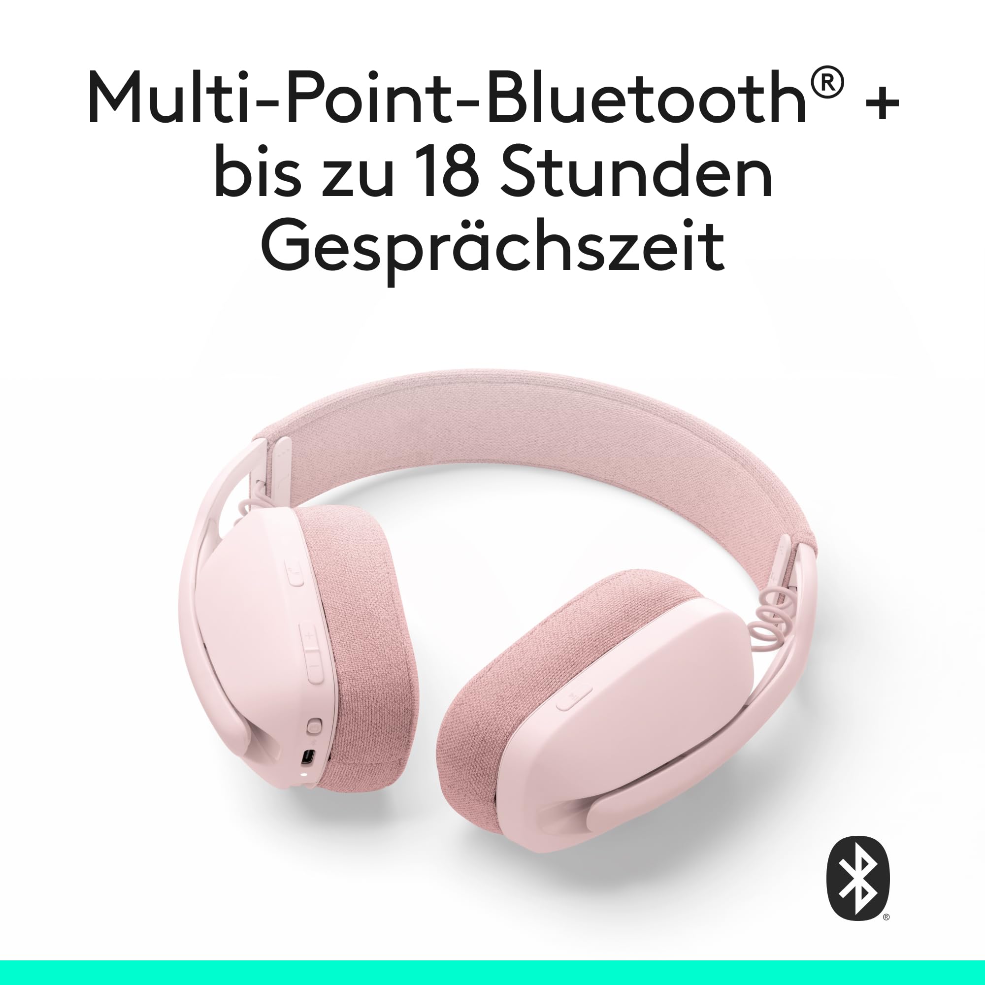 Logitech Zone Vibe 100 Leichte, kabellose Over-Ear-Kopfhörer