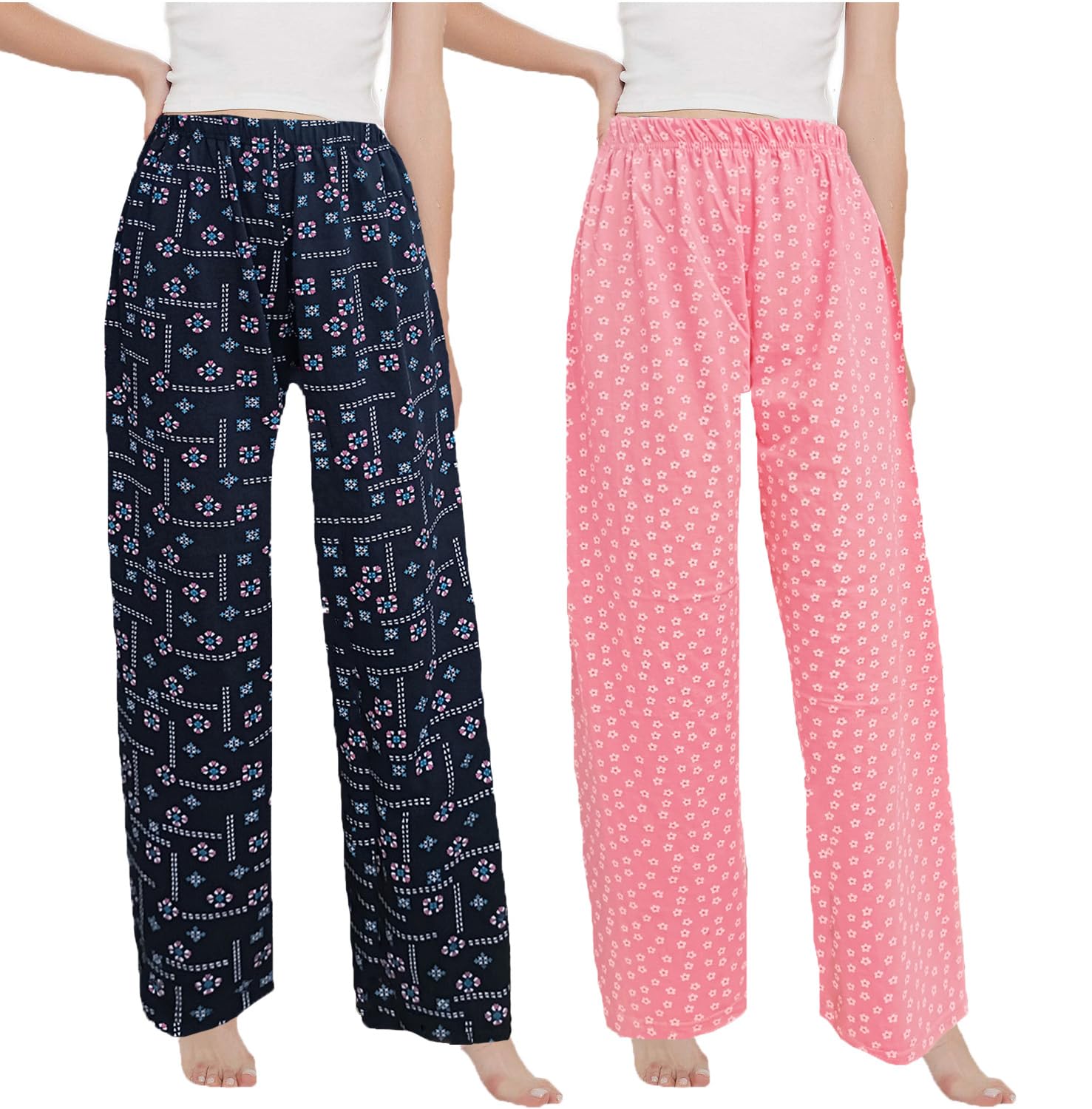 brand flex Women's Cotton Printed Pyjamas/Lower, Lounge Wear, Soft Cotton Night Wear Pajama Pant (Prints May Vary/Colors May Vary)-picture-27