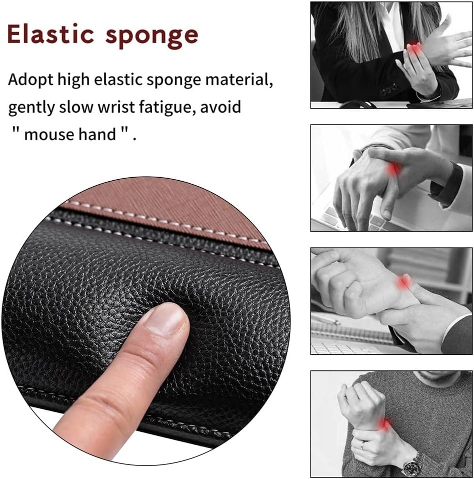 Wrist Guard Pad Office Leather Anti Slip Pad Computer Accessories