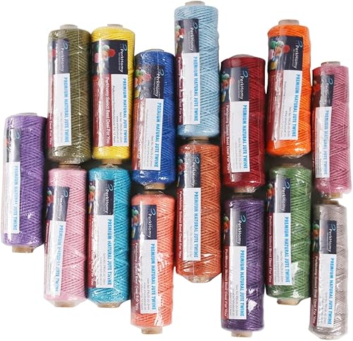 Miniatura 5 de 2mm 100m de cuerda de yute natural coloreada para envolver regalos, manualidades, panadería, planta, cinta navideña, artesanías hechas a mano,