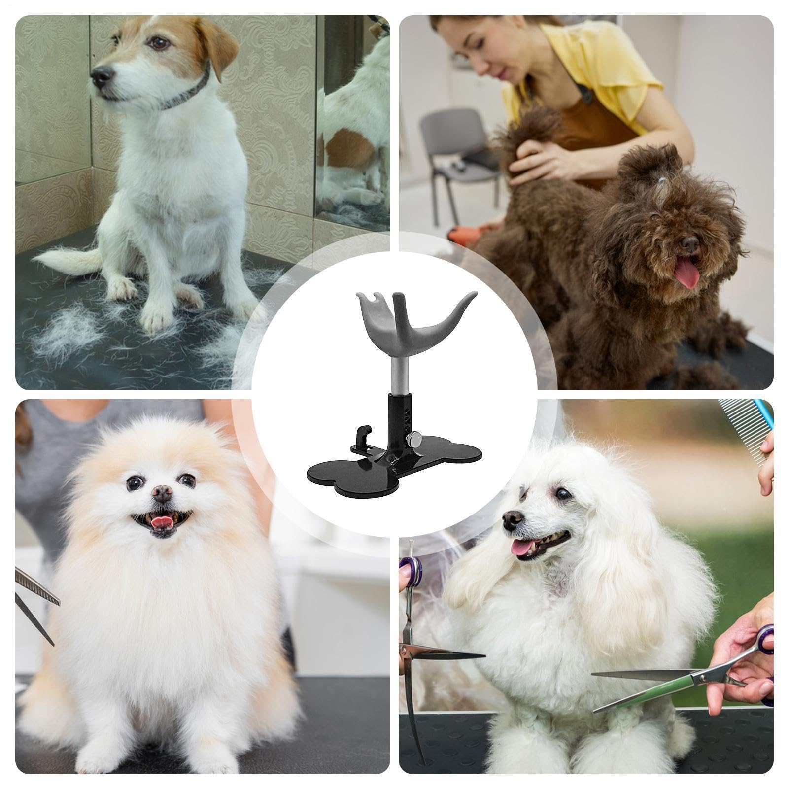 Fellpflegestuhl für Hunde – ergonomisches Design, Fellpflegesessel für kleine Haustiere, höhenverstellbare Standleiter, Welpen-Trimmunterstützung zum Baden von Hunden, Trimmen, Fellpflege