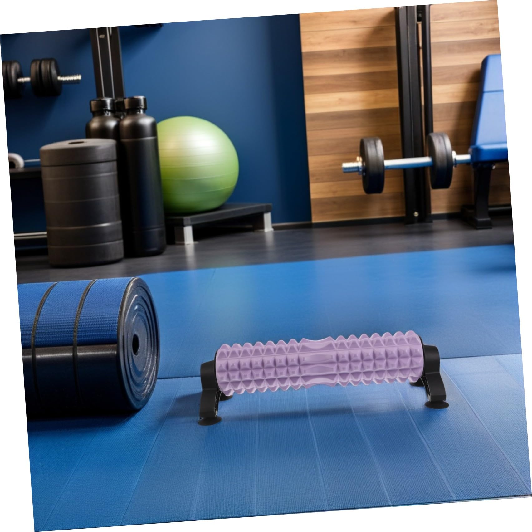 Anneome Rullo con Supporto per Massaggio Muscolare in Schiuma Solido la Flessibilità e Favorisce Muscolare per Pilates e Casa