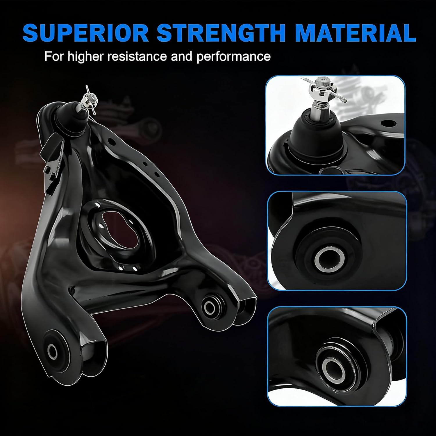 Front Lower Control Arm S10 Suspenion Kit Compatible With Chevrolet Blazer LLV S10 Pickup 1982-2005 RWD, GMC Jimmy S15 Pickup Sonoma1982-2004 RWD, Isuzu Hombre 1996-2000 Part# K620252 K620251