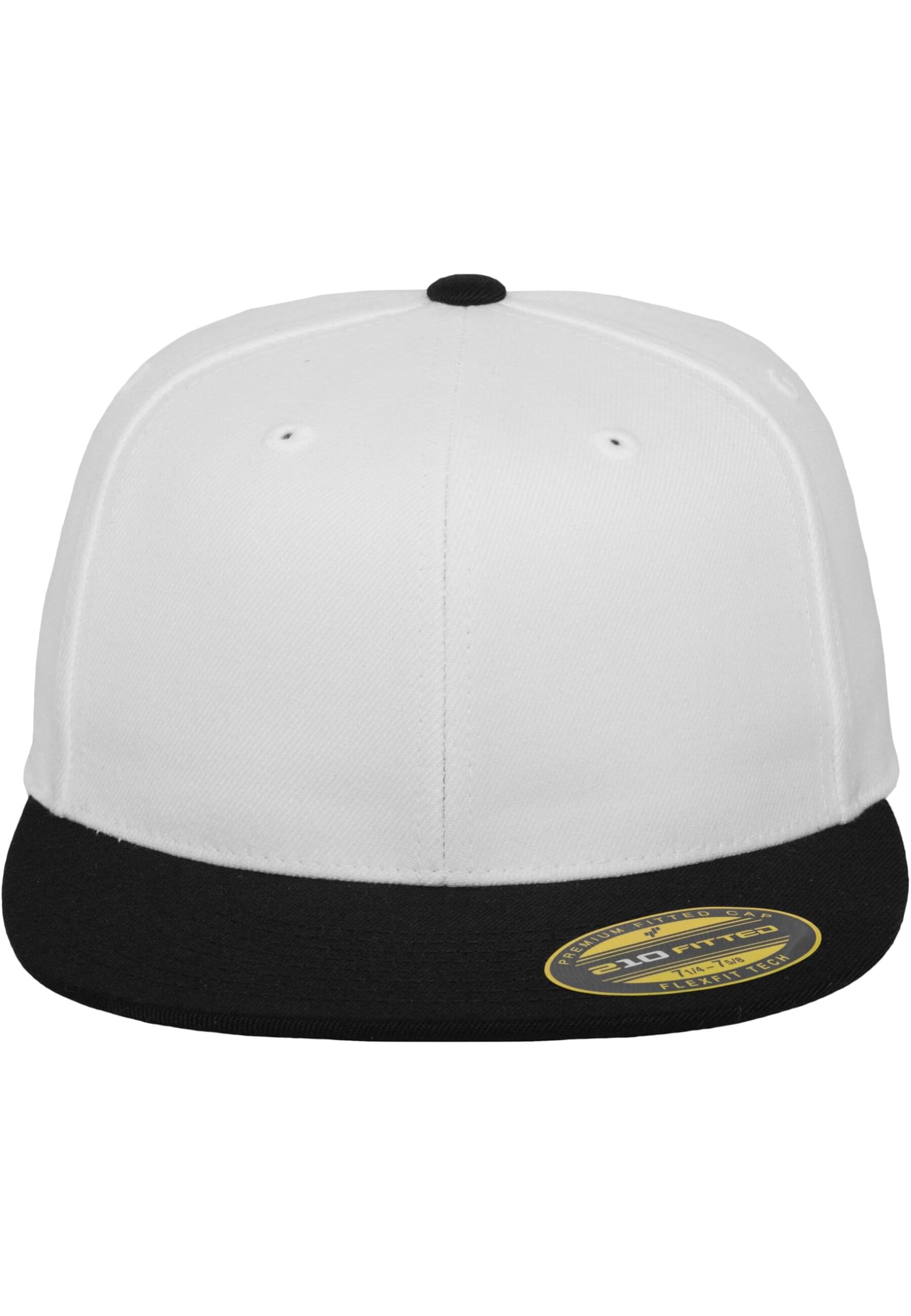 Flexfit Erwachsene Mütze Premium 210 Fitted 2-Tone, Blk/Gry, S/M, 6210T