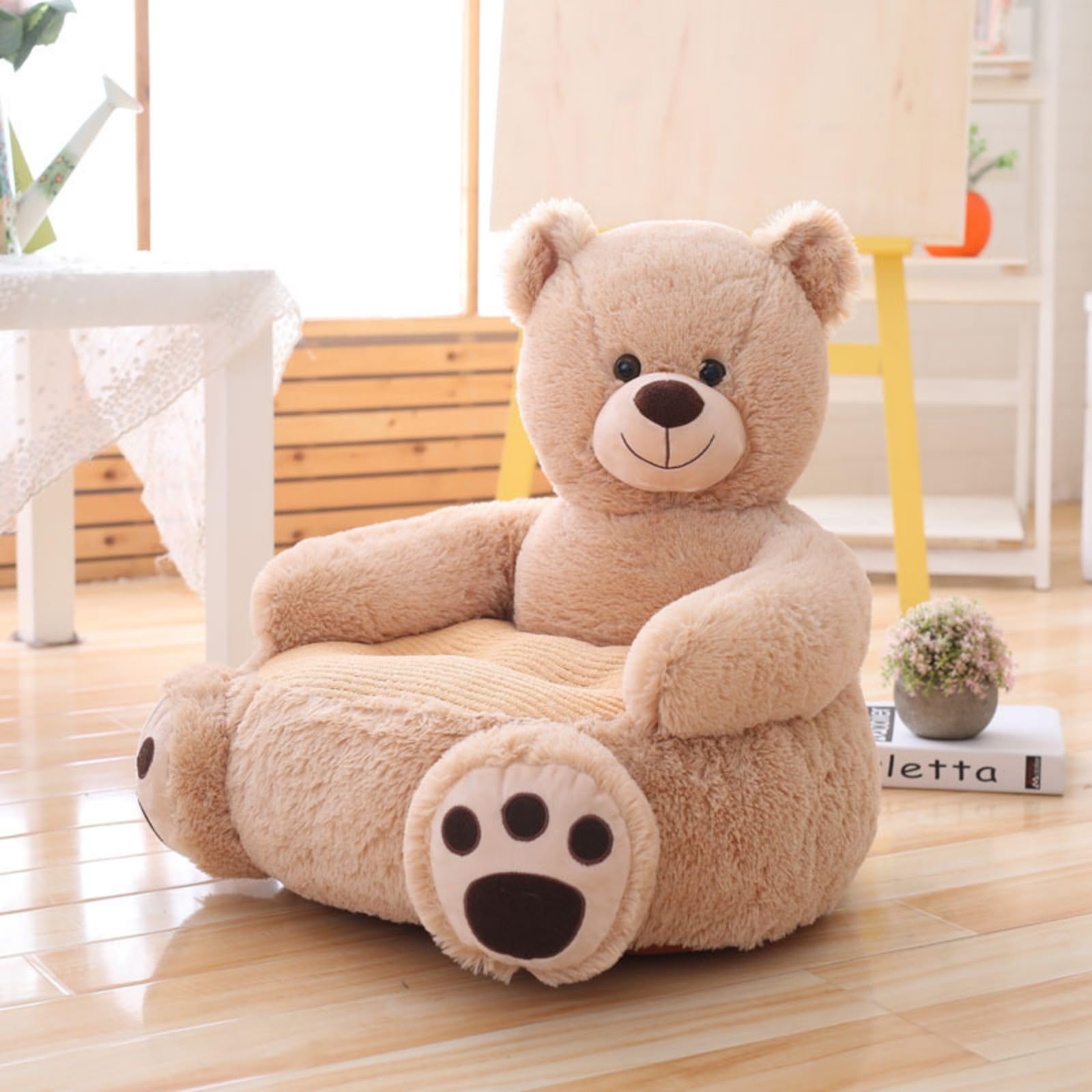 Sofá infantil para niño, sillón de peluche de bebé, sofá cama