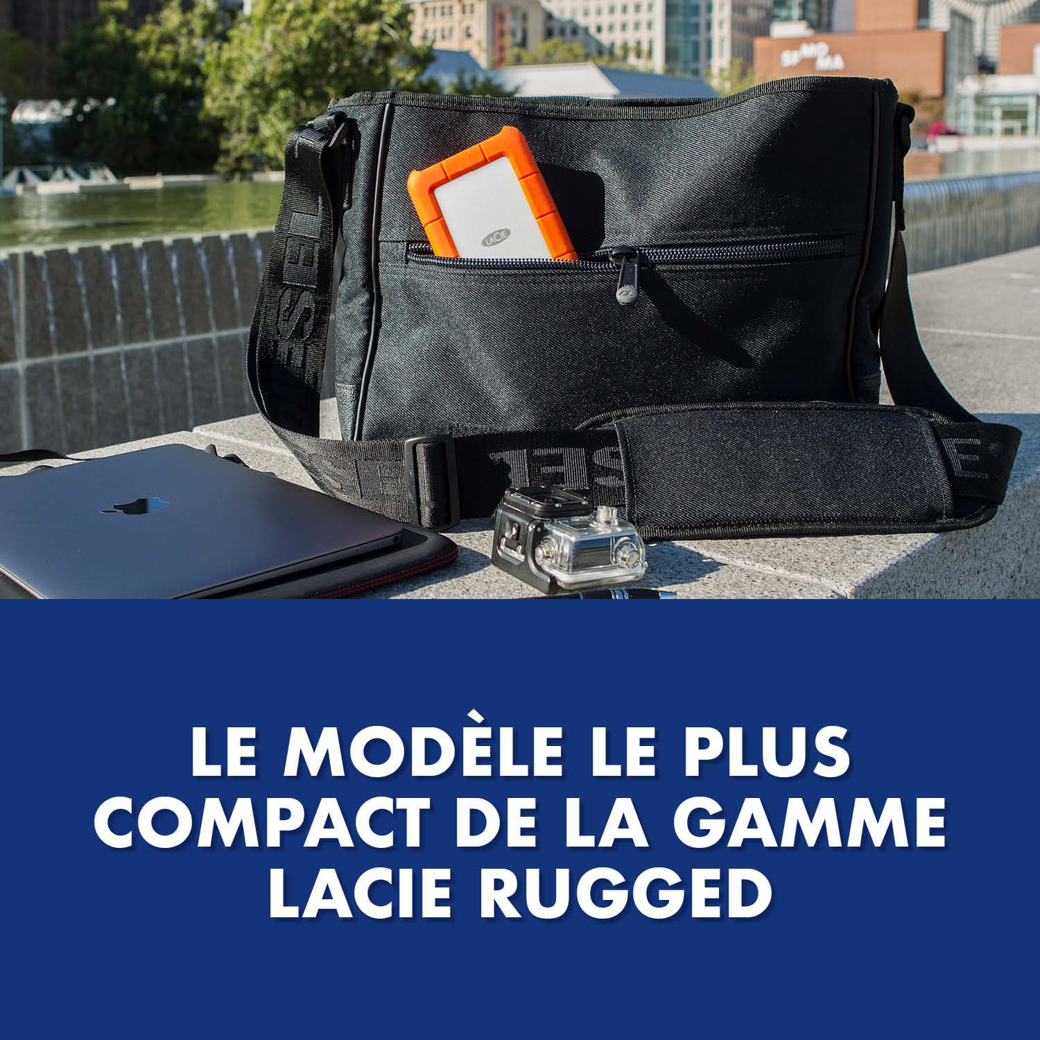 LaCie Rugged Mini 5TB — antichoc, USB‑C Disque dur externe portable 2,5", pour Mac et Windows — Service Rescue Data Recovery inclus