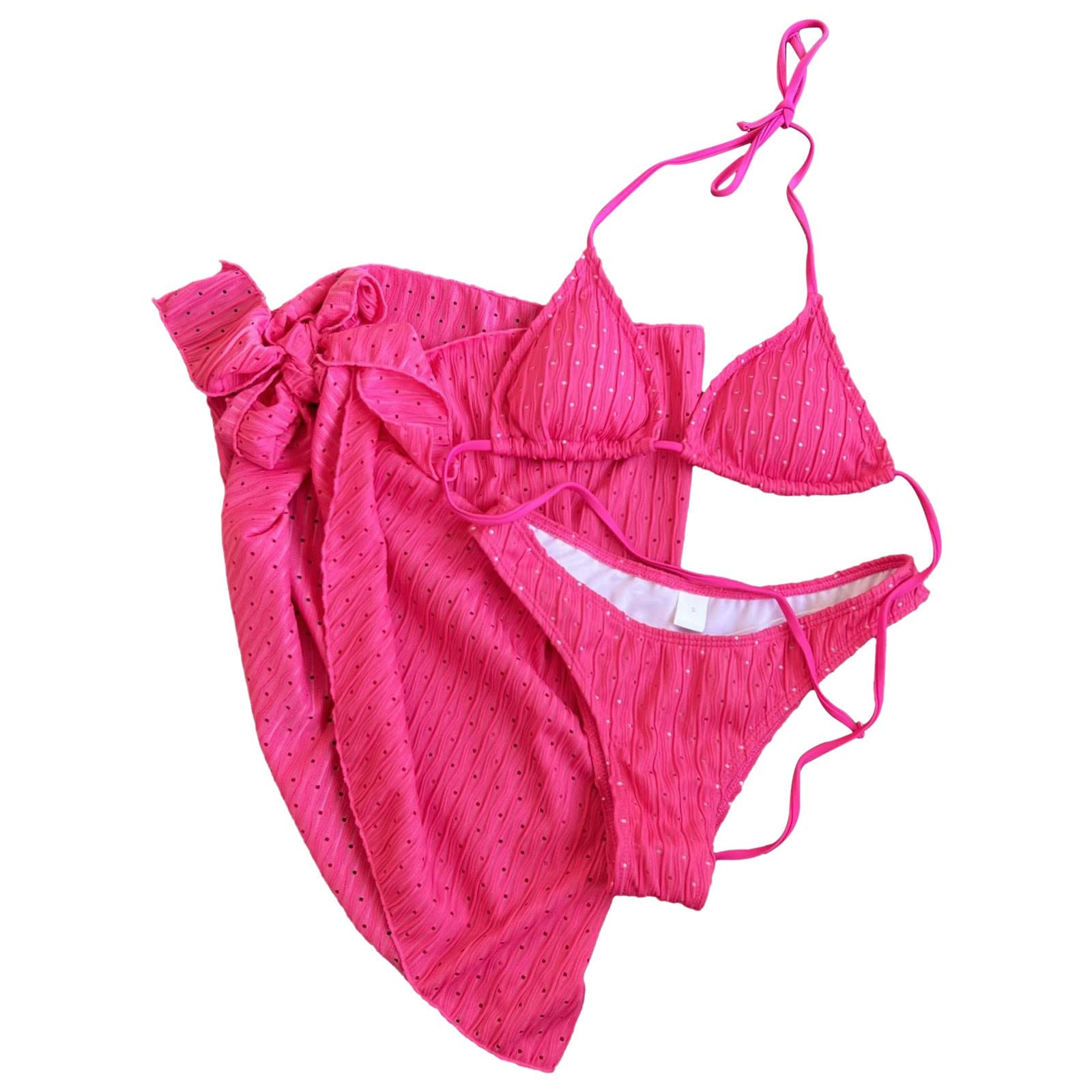 Genérico BañAdor Menstrual NiñA 14 AñOs Bikini Mujer Bikini de Talle para Mujer, sin Espalda, con Cuerda, con Cordones, Bikini, Traje de baño Estampado, Traje de BañAdores Mujer Tallas