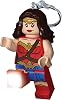 LEGO DC Superheroes - Wonder Woman Keychain LED Flashlight for DC Fans - Novelty Toy for Kids - 76mm Figure KE117H - 2 CR2025 Batteries Included