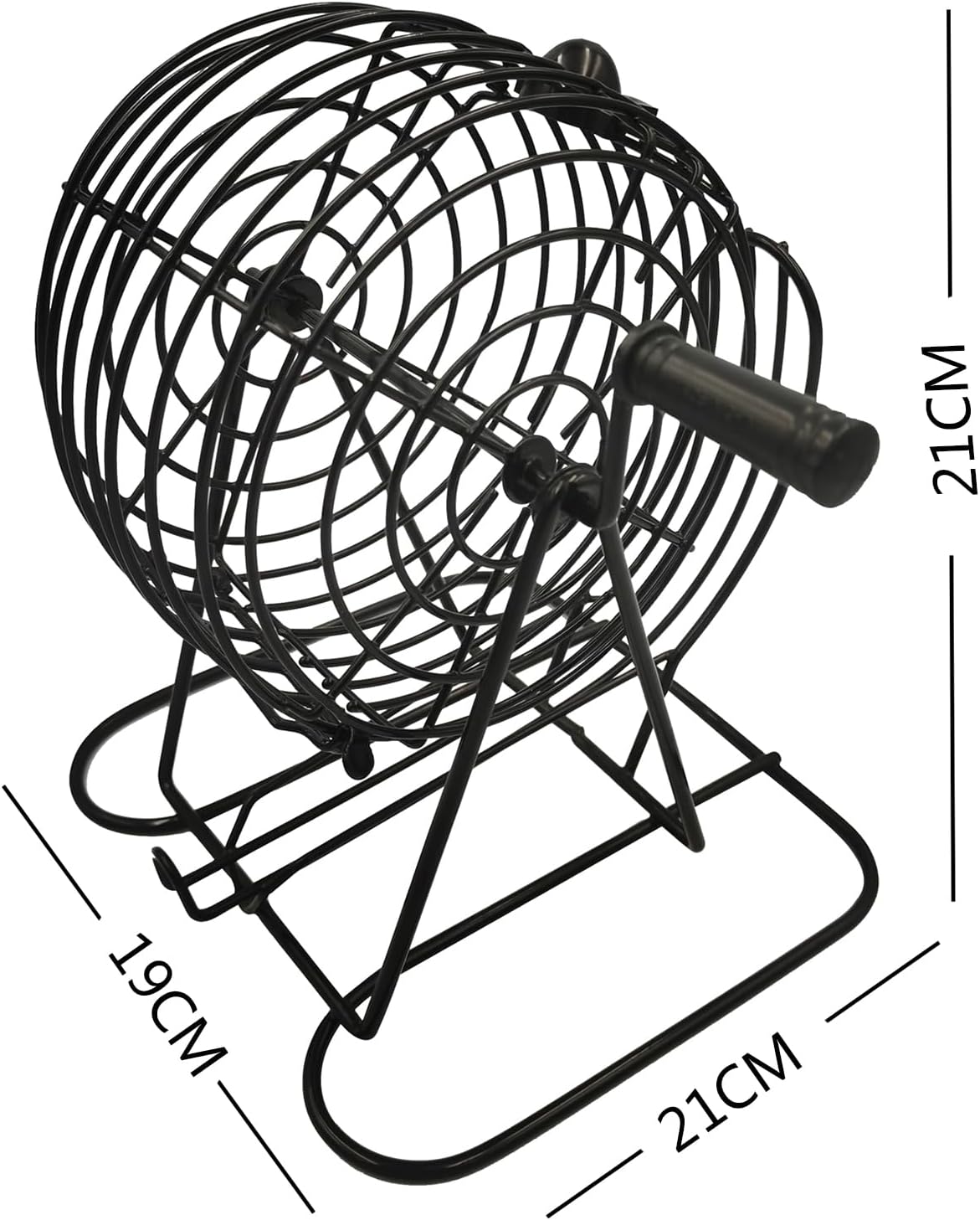 SEETOOOGAMES Deluxe Bingo Game Set - Metal Cage, 50 Bingo Cards, 500 Paper Sheets, 500 Chips, 75 Balls, Plastic Master Board - Great for Large Groups, Family Games Nights Parties (Classic Cage)