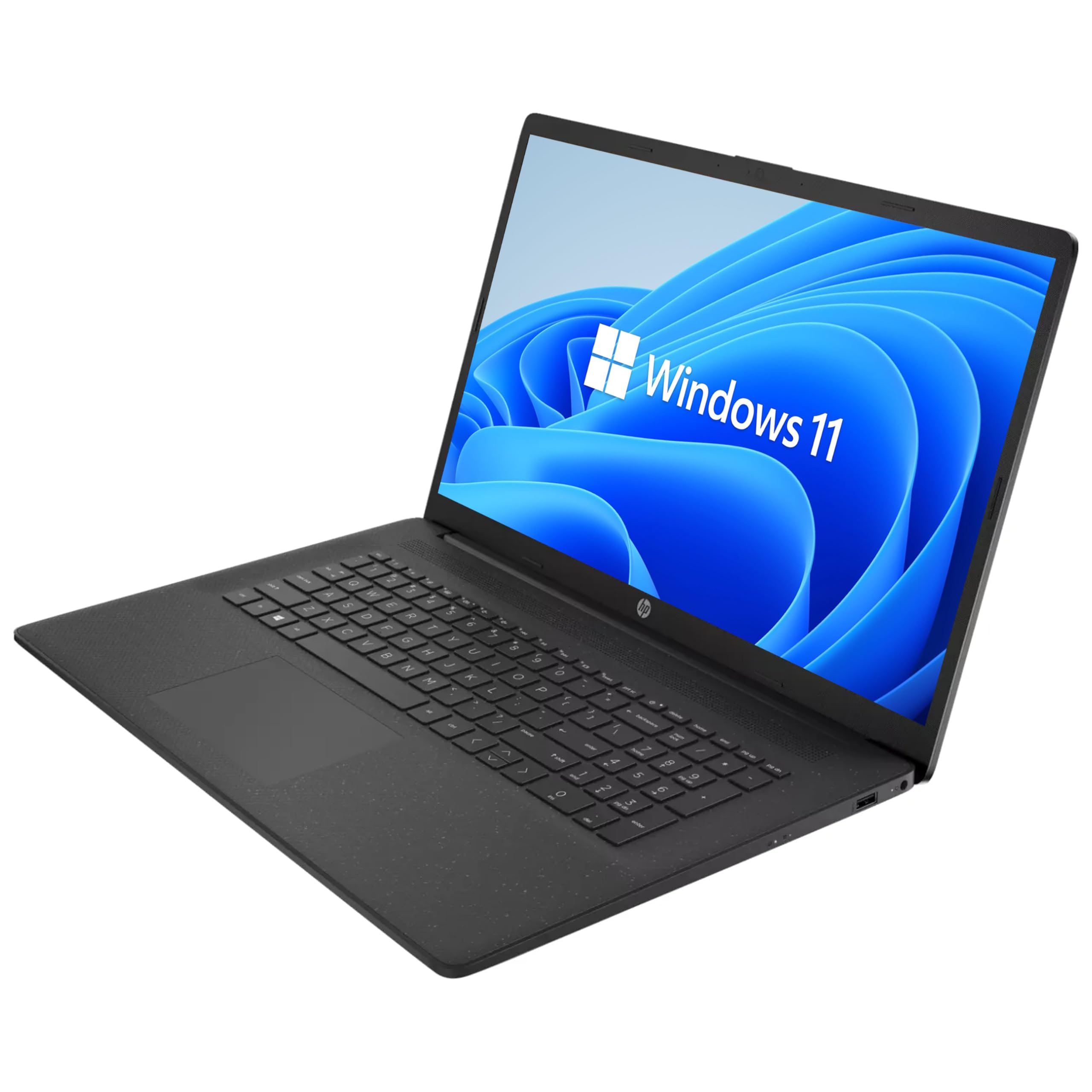 HP Laptop, 17,3 Zoll IPS Full-HD Display, Intel N200 4 x 3.70 GHz, 16 GB DDR4 RAM, 512 GB SSD, Intel UHD Graphics, Schwarz, Norton 360, Windows 11
