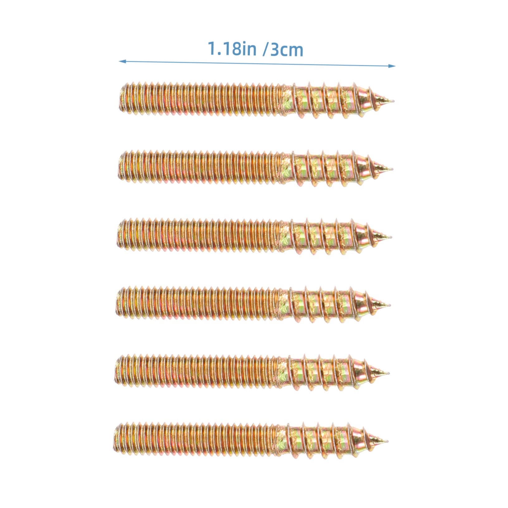 CIYODO Self Tapping Screw Hanger Bolt Set Double Headed Bolts *30 Practical Home Supplies