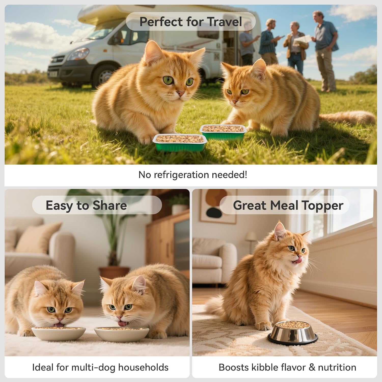 APL Freeze-Dried Cat Food Meal with Chicken Broth Topper, 0.5oz x 6 Pack, 90% Animal Ingredients, 65% Crude Protein, Grain-Free Complete Nutrition with Flavor and Hydration Boost image 4