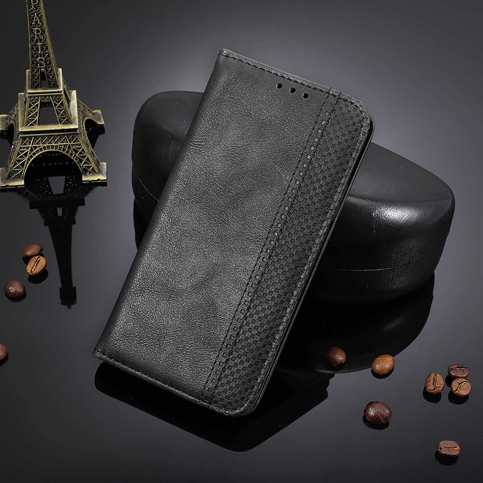 Custodia In Pelle Per Google Pixel 7a Con Porta Carte E Supporto – Flip Case A Libro Con Chiusura Magnetica, Marrone - 2
