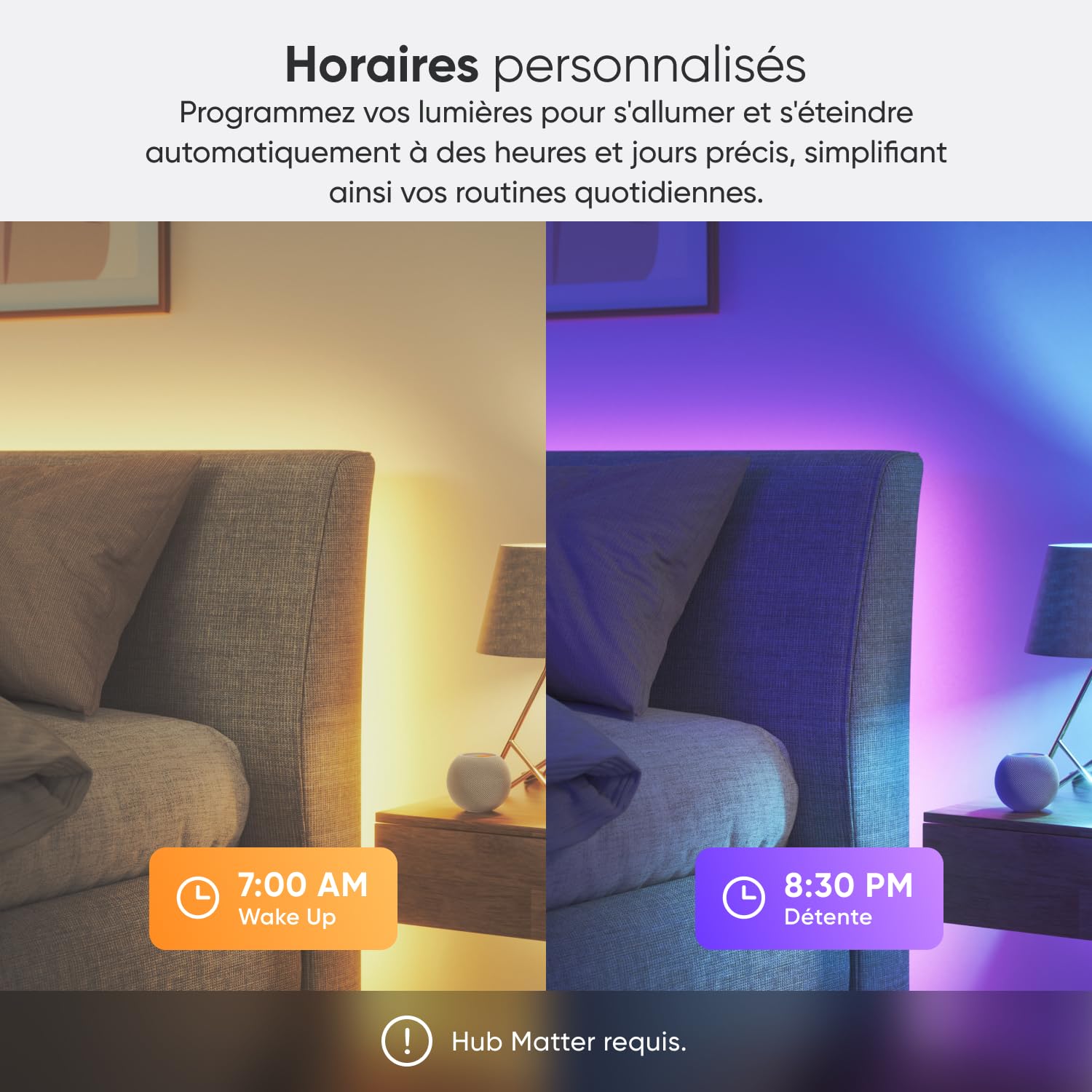 Nanoleaf Matter Lightstrip HD Multicolore 5M, Ruban LED Adressable RGB IC Connecté - Bande LED Sync Musique et Écran, Contrôle Wi-Fi Appli & Vocal (Compatible avec Alexa Apple) Gaming Essentials