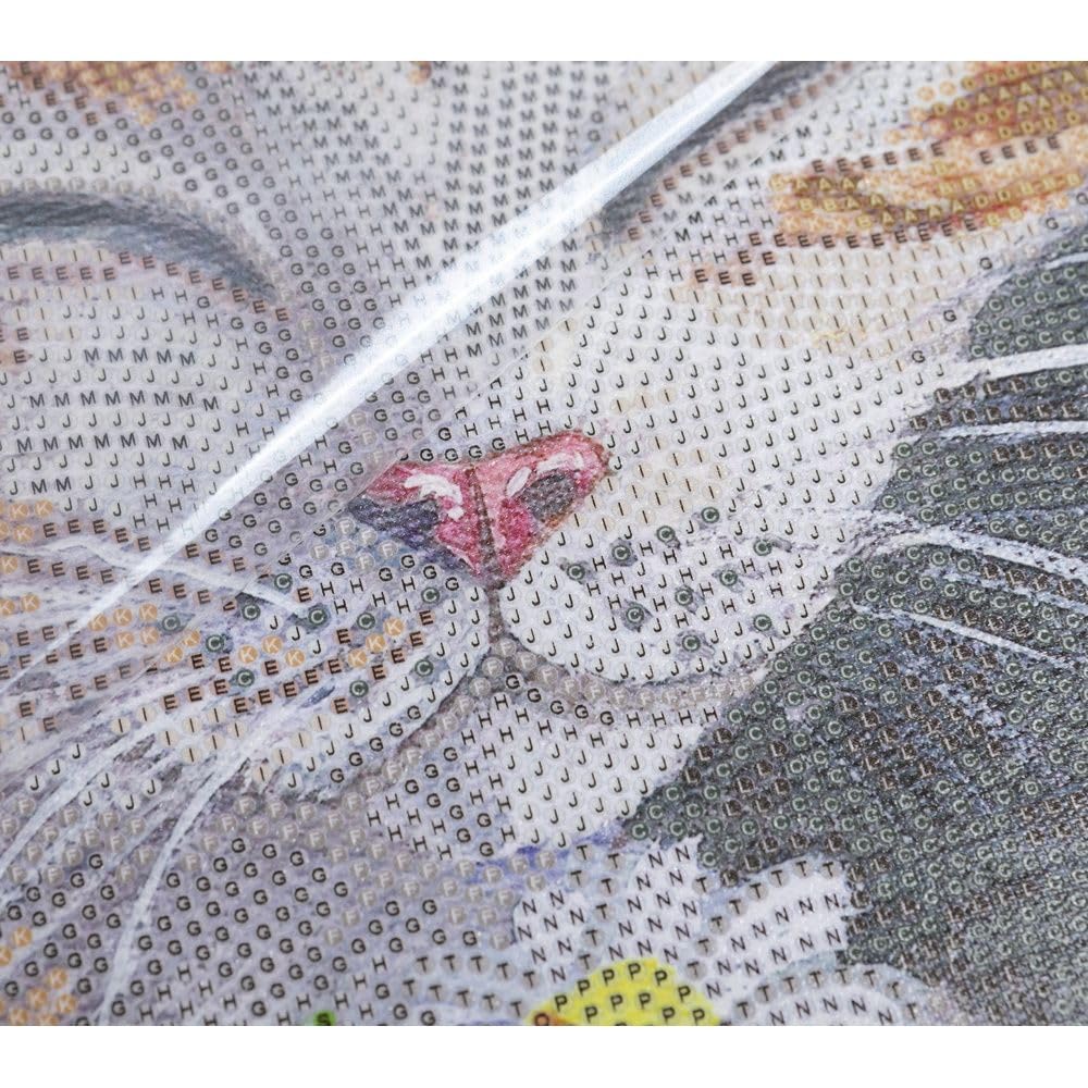 CRYSTAL ART - Kit Tableau Broderie Diamant sur Chassis Toilé - Activité Manuelle de Peinture - Loisirs Créatifs - Adulte et Enfant - Thème : Chats Dormeurs - Format : 30 x 30 cm