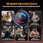 AERLANG Massage Gun with Heat,Percussion Massage Gun, Upgrade Muscle Handheld Deep Tissue Massager - Adjustable Heads for Muscle Groups 20 Speed Option,Mothers Day Gift for Mom Dad Men Women