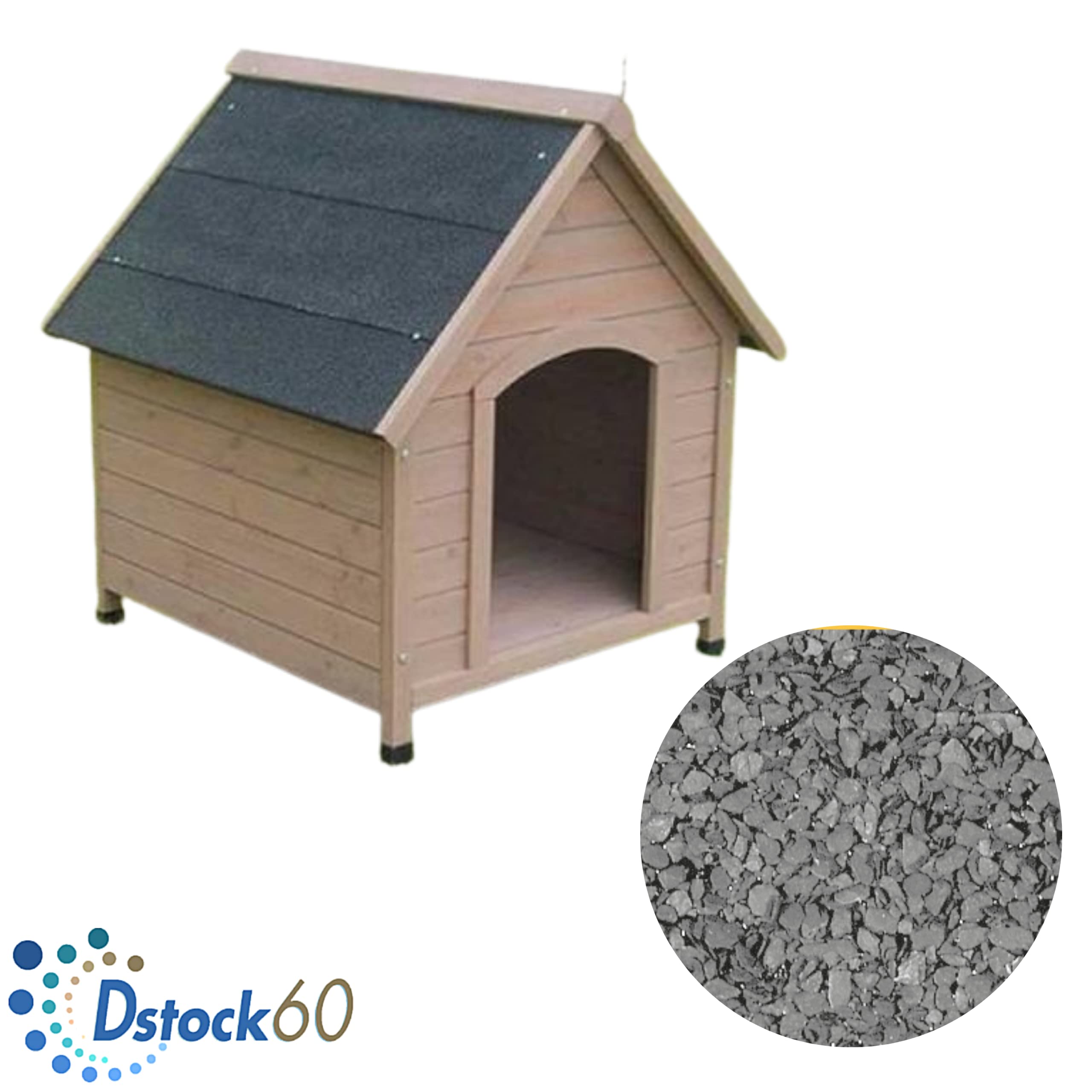 DSTOCK60 - Rotolo 2 Metri Di Feltro Bitumato Grigio Antracite