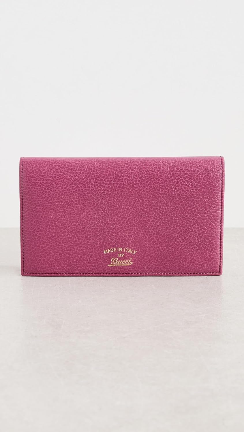 Gucci Shopbop Archive Women's Pre-Loved Pink Swing Continental Wallet on Strap, Pink, One Size
