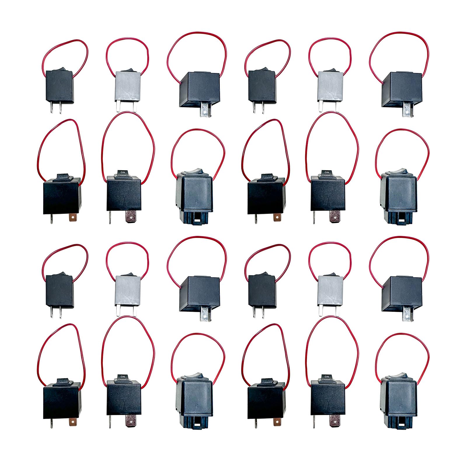 9038A Pack of 24 Relay Bypass Switch Kit and Diagnostic Scan Switch Kit with Amp Loop
