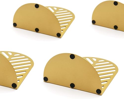 Miniatura 4 de QiMing Sujetalibros dorados de hoja para libros pesados, 2 pares de soportes de metal para estantes de oficina, regalos para adultos y niños (2