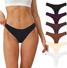 Women's Thong Thong Thong Women's Thong, 6 Pack Women's Cotton Thong, Brazilian Thong, String, Seamless Women's Thong Underwear Panties Thong S-XL