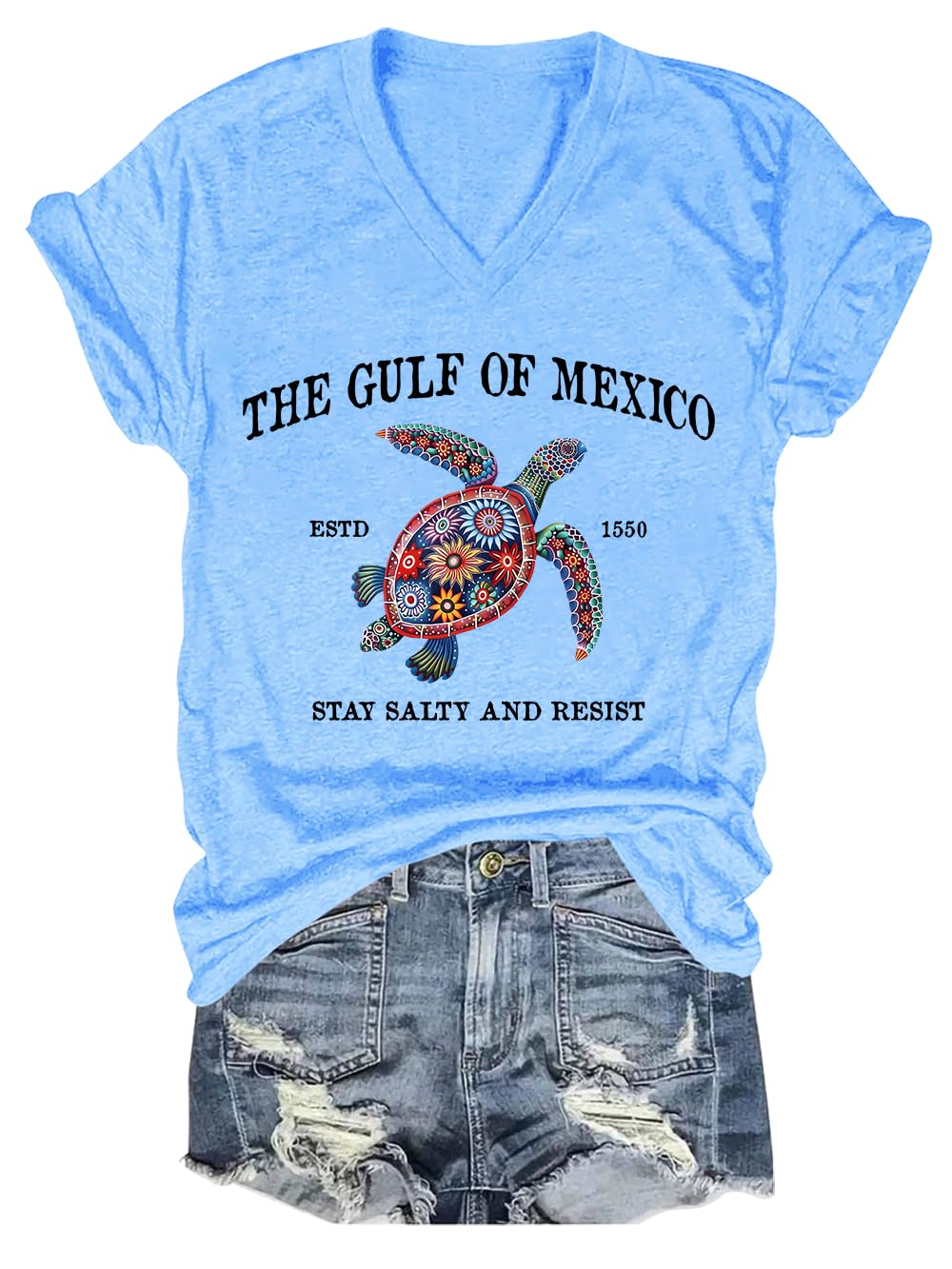 Gulf of Mexico Stay Salty and Resist Shirt, Gulf of Mexico Shirts