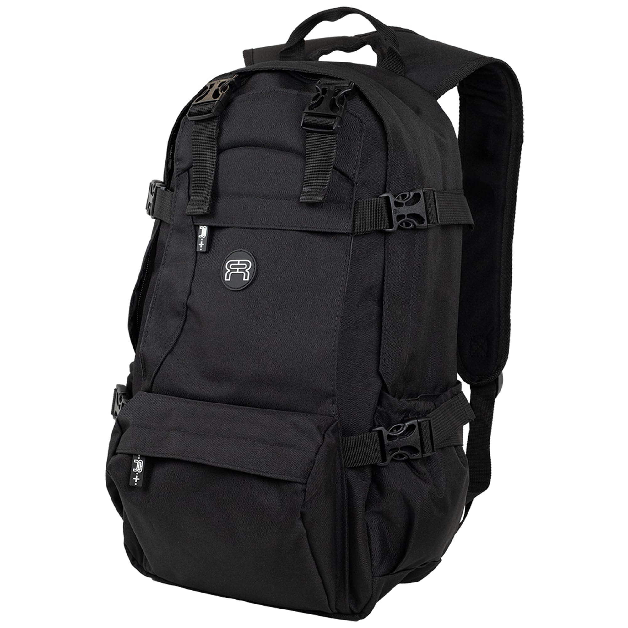 FR Skates Slim Backpack - 18L - Backpack for Skate and Schools (Black)