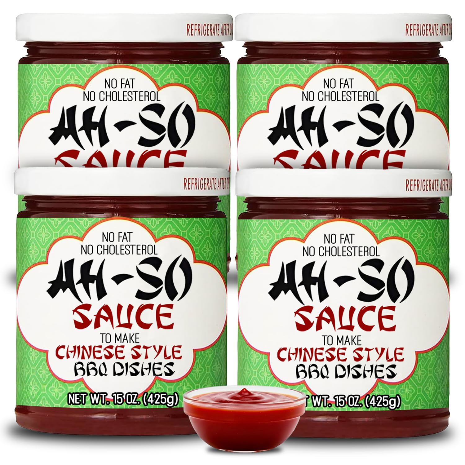 Ah-So Chinese Rib Sauce – 4 Pack (4 × 11 oz Jars) | Sweet & Tangy Chinese-Style Spare Rib Marinade & Glaze for Pork, Chicken & Wings; Classic Takeout BBQ Flavor.