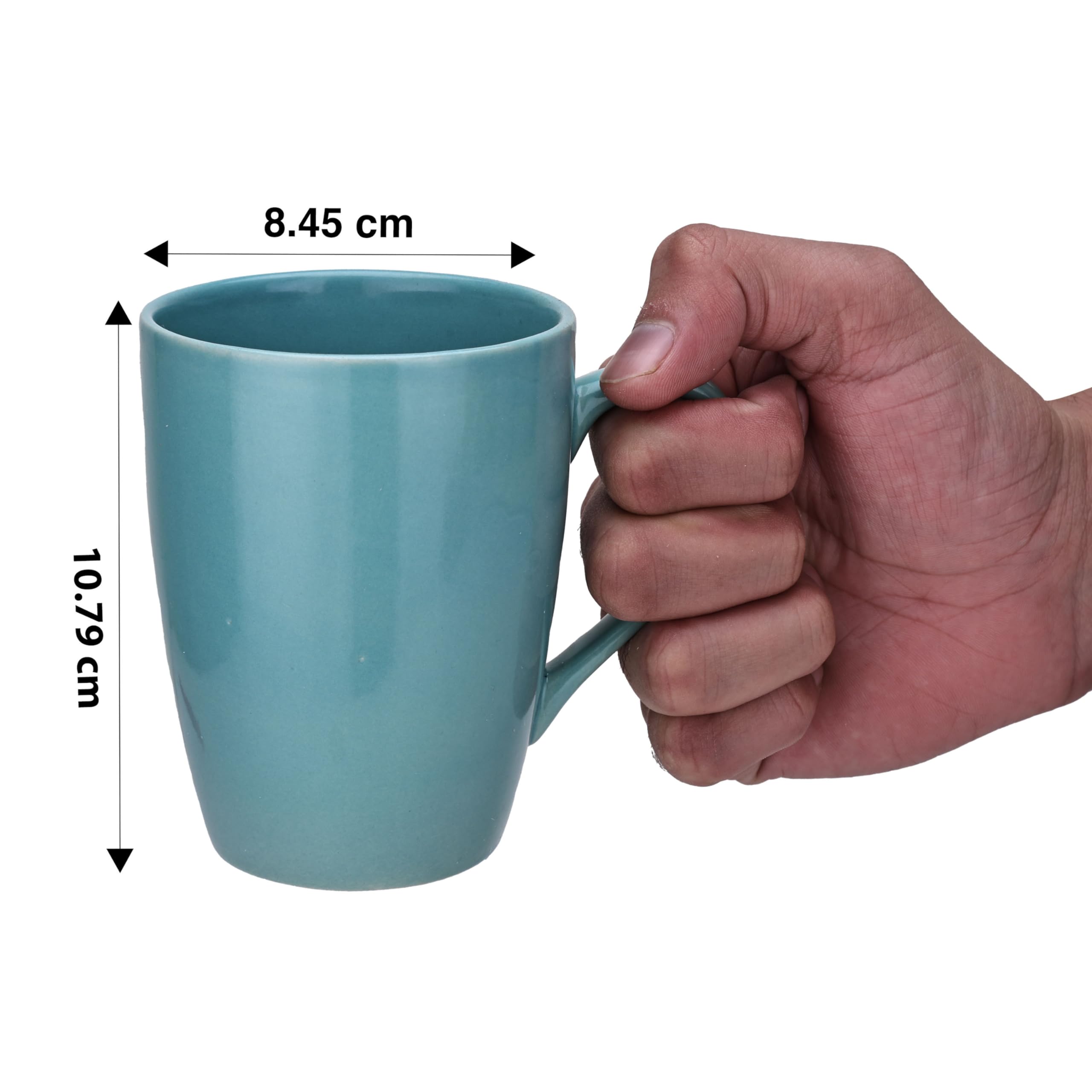 CRAF10 Cadet Blue Ceramic Coffee Mug - 340ml -2