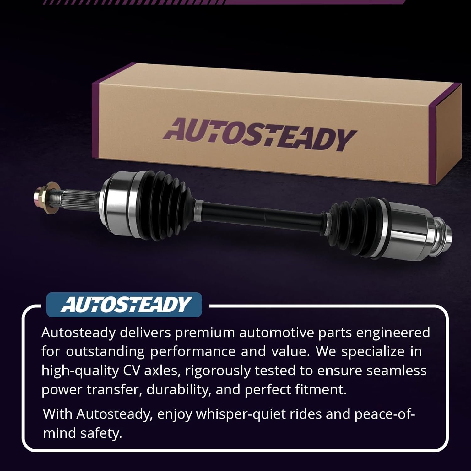 Front Right CV Axle Shaft Assembly Replacement for 2014 Honda Civic, 2008 2009 2010 2011 2012 2013 2014 2015 2016 2017 Accord, 2009 2010 2011 2012 2013 2014 Acura TSX, HO-8242