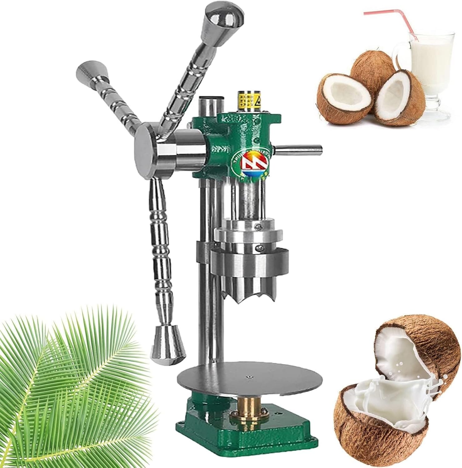 Manual Coconut Opener,Stainless Steel Coconut Opener Fruit Opener Hand Press Driller Opener,Manual Coconut Hole Opening Machine,Coconut Opener Tool