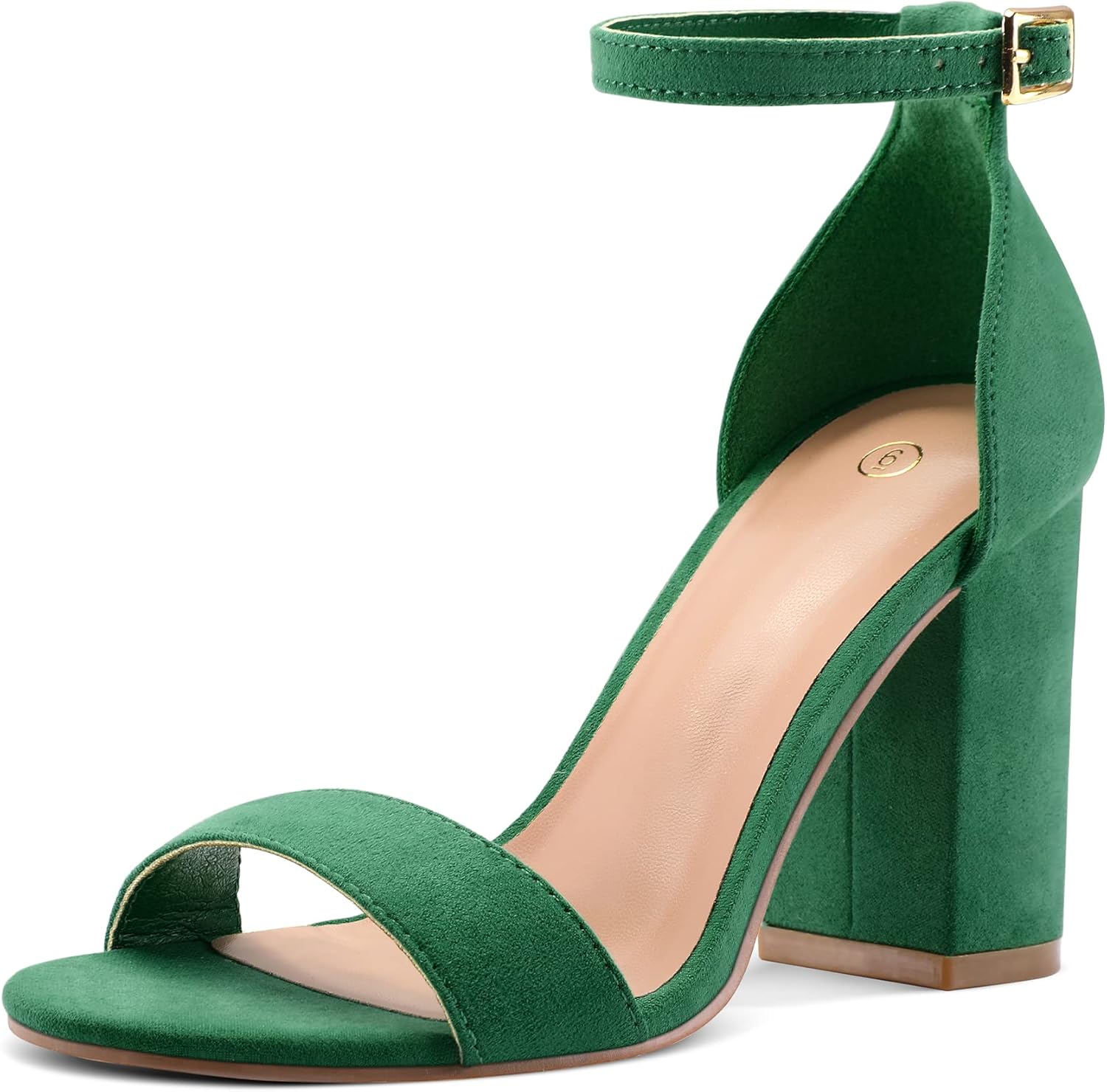 COASIS Women's Chunky Block Heels Open Toe Ankle Strap 3.5 Inch Heeled Sandals