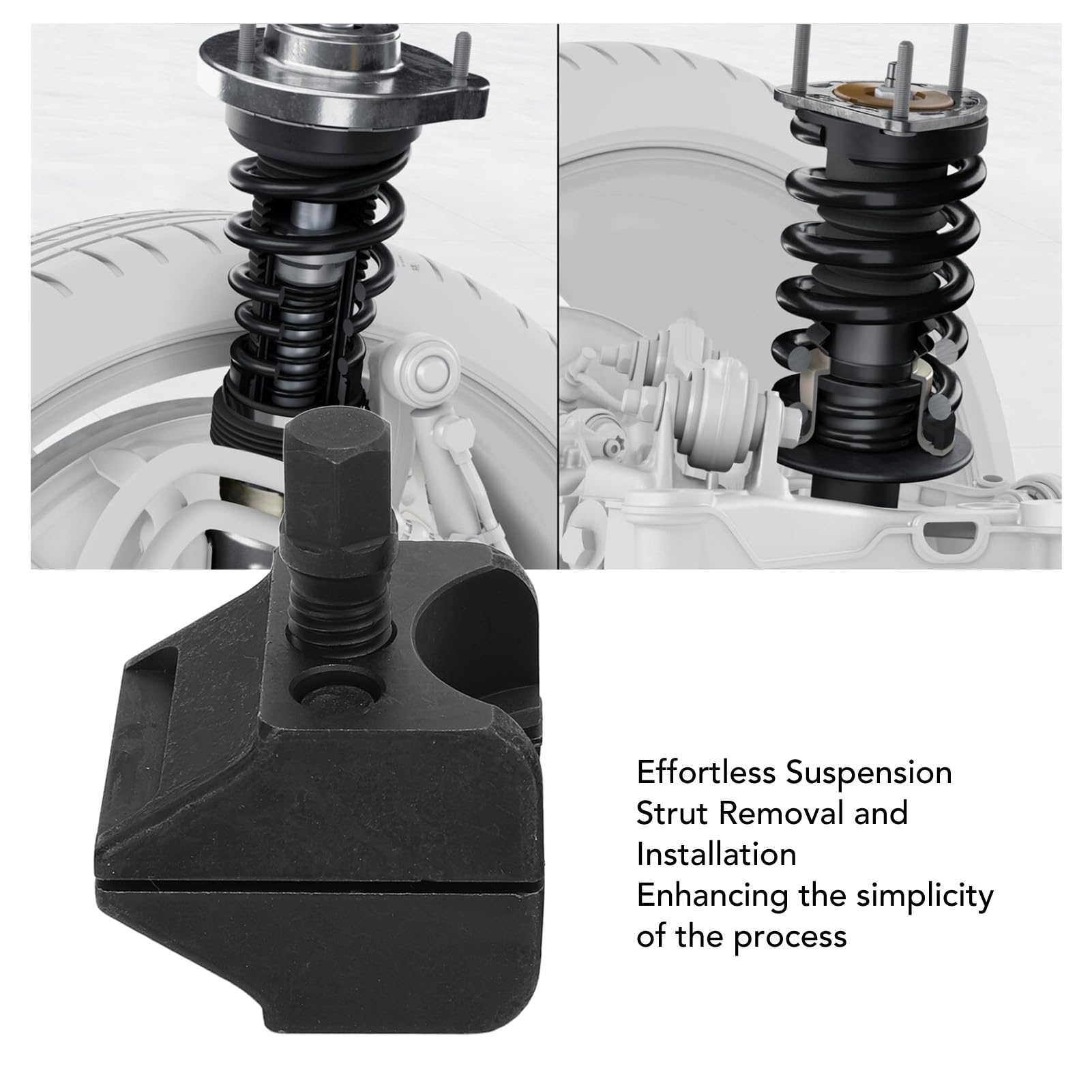 AMAKO Suspension Strut Spreader Tool: Effortless Installation for Steering Knuckle Hub Spreader, with Wrench, Steel Construction, 2Pcs