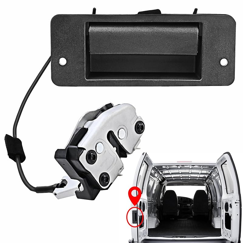 Fechadura e maçaneta da porta traseira esquerda Yinlowa para Ford E150 E250 E350 Econoline – 1 unidade