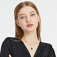 Vista 45 de Natural Jade Necklace for Women Sterling Silver Adjustable Handmade Green Jade Pendant Necklaces Healing Crystal Necklace Good Luck Gift for Her