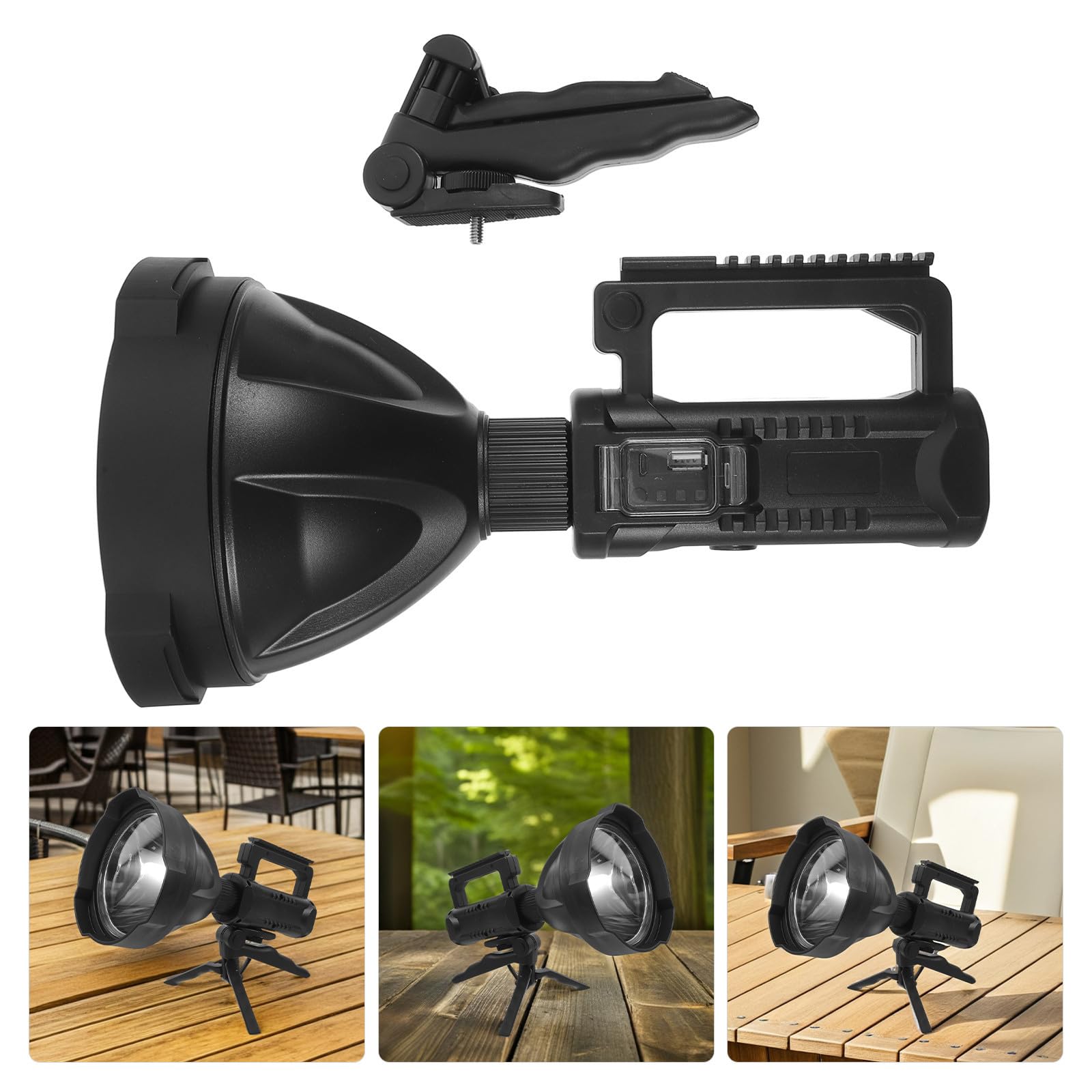 MAGICLULU Torcia LED Ricaricabile Portatile Multifunzionale 8000mah Plastica Resistente per Campeggio e Escursionismo