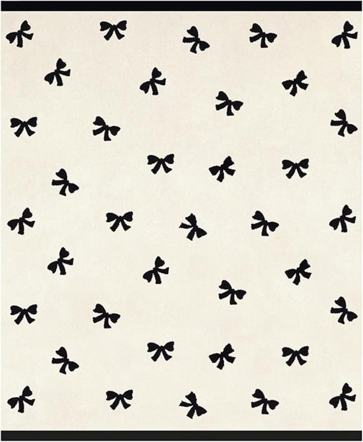 Bella Sleep + Spa Throw Blankets for Couch Reversible Cozy Throw Blanket, 50" W x 60" H, Black Bows