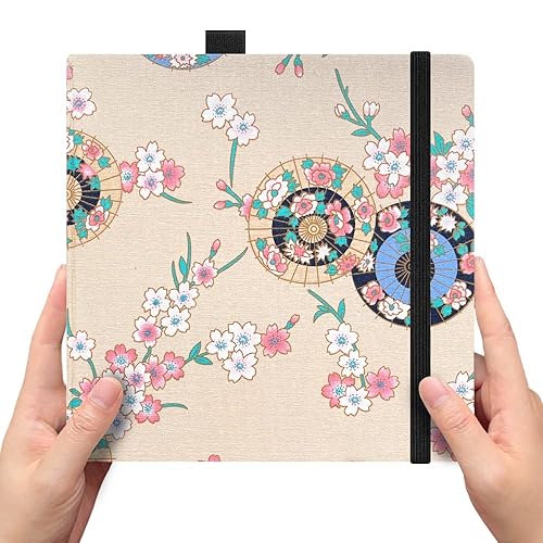 Miniatura 2 de Bloc de papel cuadrado de 5 x 5 pulgadas 388ozm67 libras tinta de alcohol cuaderno de bocetos diario hecho a mano 84 hojas 168 páginas marcadores de